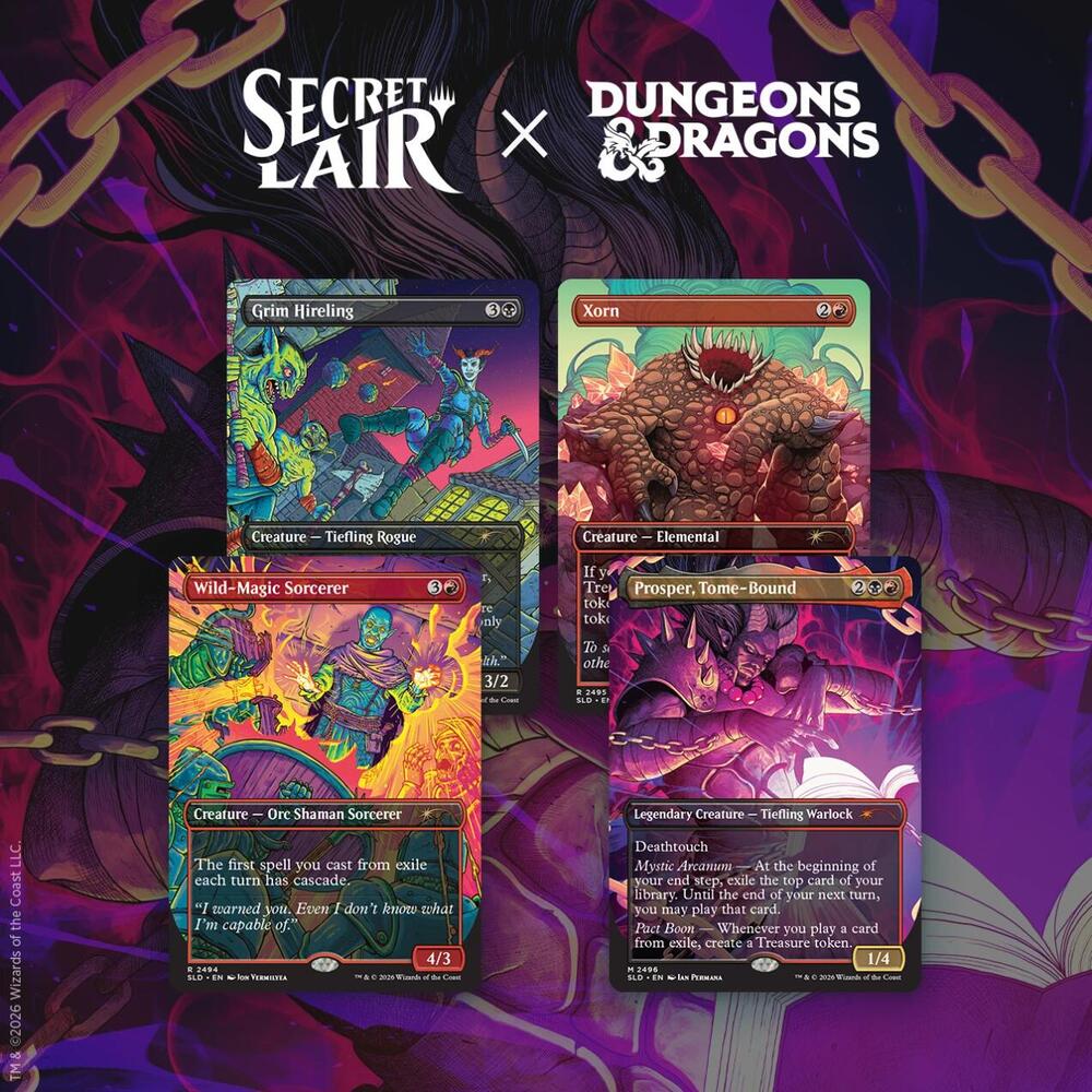 Magic - Secret Lair Drop (SLD) - Dungeons & Dragons - Shadows Over Baldur's Gate (Non-Foil Edition)