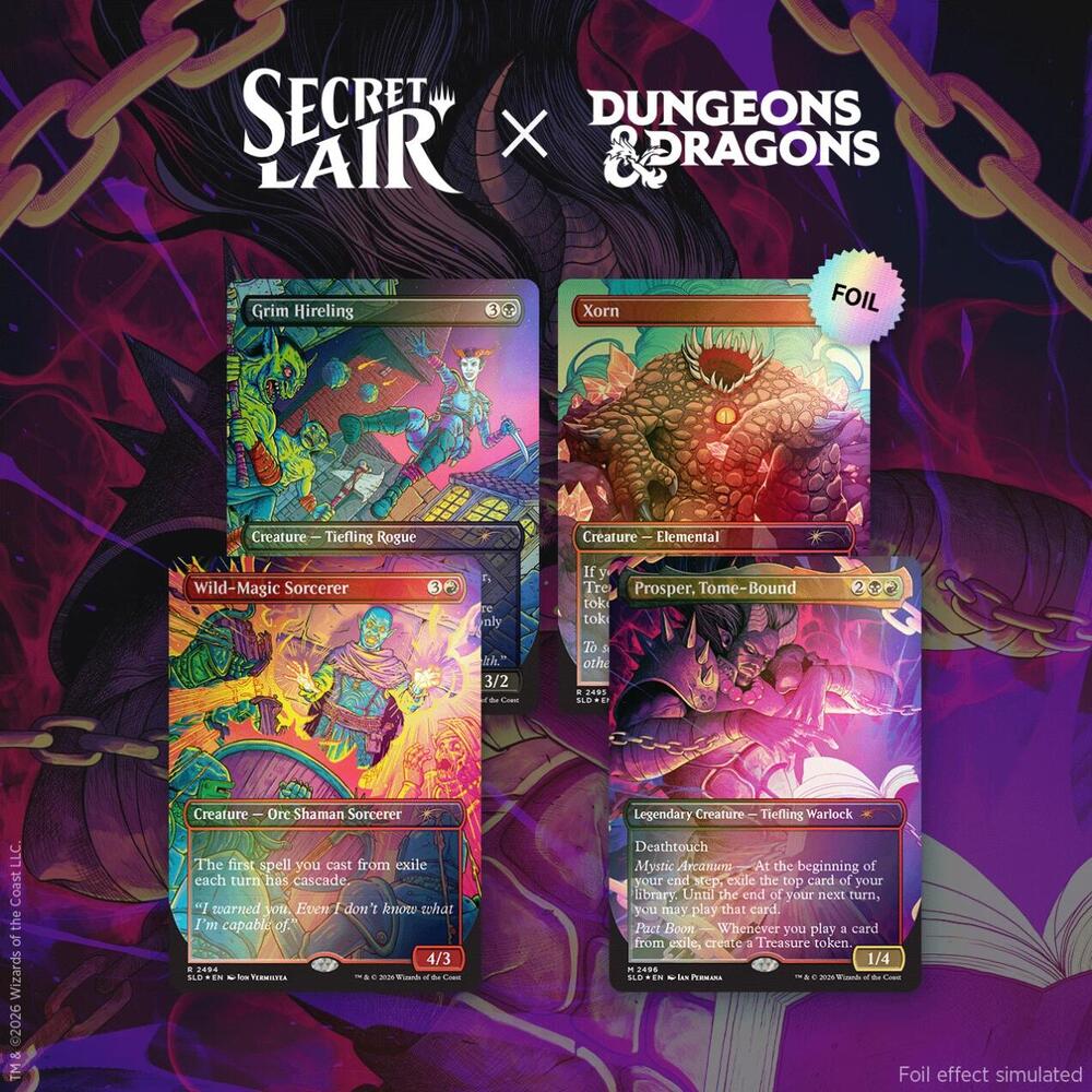 Magic - Secret Lair Drop (SLD) - Dungeons & Dragons - Shadows Over Baldur's Gate (Traditional Foil Edition