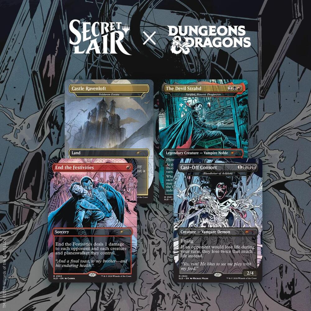 Magic - Secret Lair Drop (SLD) - Dungeons & Dragons - Strahd's Descent (Non-Foil Edition)